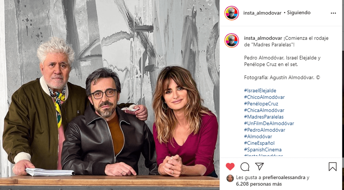 Pedro Almodovar Inicio El Rodaje De Madres Paralelas Con Su Actriz Fetiche Penelope Cruz Informe Mendoza